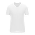 thumbnail image 4 of fatyb Men's V Neck Muscle T Shirts Casual Short Sleeve Ribbed Tees Stretch Bodybuilding Workout Tops, 4 of 6