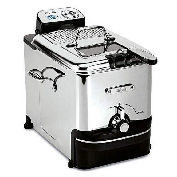 All-Clad Ez Clean Pro Deep Fryer with Digital Timer and Oil Filtration System, 3.5 liter