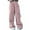 Pink, variant on breaise High Waisted Cargo Pants Boys Girls Combat Military Trousers Summer Wide Legs Hiking Pants