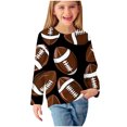 thumbnail image 4 of WRKEKC Girls Long Sleeve Shirts, Girls' Long Sleeve Tees, Boys and Girls 3-14 Years Long Sleeve Shirts Sport Print Pullover Basic T-Shirts, 4 of 6