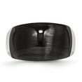 thumbnail image 4 of Stainless Steel 12mm Black Cat's Eye Ring, 4 of 7
