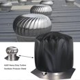 thumbnail image 2 of Turbine Roof Vent Covers 2 Pack, Adjustable Drawcord (Black 20' x 20'), 2 of 5