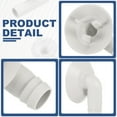 thumbnail image 3 of 4Pcs Conectores de manguera de drenaje de aire acondicionado en ángulo con anillos de goma para unidades mini-split y unidades de aire acondicionado de ventana 25mm, Blanco, 3 of 6