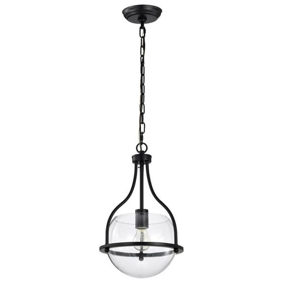 60/7817-Nuvo Lighting-Amado - 1 Light Pendant-16.5 Inches Tall and 10 Inches Wide-Matte Black Finish    -Traditional Installation