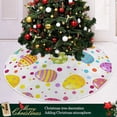 thumbnail image 6 of FMSHPON Easter Cute Easter Colorful Eggs Xmas Christmas Tree Skirt Stand Mat for Holiday Party Decoration Indoor Outdoor 48 inches, 6 of 6