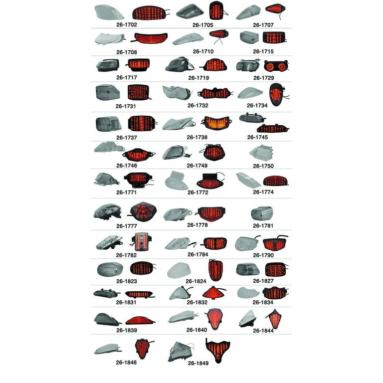 、 BikeMaster Integrated Tail Light Smoke Lens 26-1743 - Walmart.com