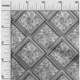 thumbnail image 2 of oneOone Viscose Jersey Gray Fabric Floral Craft Projects Decor Fabric Printed By The Yard 60 Inch Wide, 2 of 4