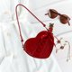 thumbnail image 1 of Satchel de la forma del corazón para mujeres Bolsa de cuerpo cruzado elegante para la fiesta Compras de compras, 1 of 8