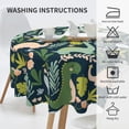 thumbnail image 6 of ZICANCN Round Table Cloths 60 Inch, Green Cartoon Dinosaur Table Cover Waterproof Washable Outdoor Picnic Tablecloth, 6 of 8