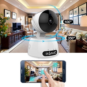Night 2 Way Audio - INSMA 1080P/HD Camera Wireless IP Camera with 2 Way Audio Motion Detect, Night Vision, Smart APP for for Pet Baby Monitor, Home Security Camera Motion Detection Indoor Camera