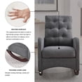thumbnail image 5 of Modern Rocking Chair Upholstered Nursery Glider Rocker For Baby Comfy Armchair With Side Pocket For Living Room, 5 of 9