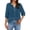 #03Navy, variant on Cotton Linen Shirts for Women Trendy Retro Embroidered 3/4 Sleeve Boho Blouse Dressy Casual Bohemian Tops Loose Tunics Blue L