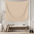 thumbnail image 5 of Khaki Solid Color Large Tapestry for Bedroom Wall Hanging Tapestry, Aesthetics Contemporary Luxury Ceiling Backdrop Tapestries Poster Blanket Wall Decor for Teens Room Living Room Dorm 86" x 104", 5 of 8