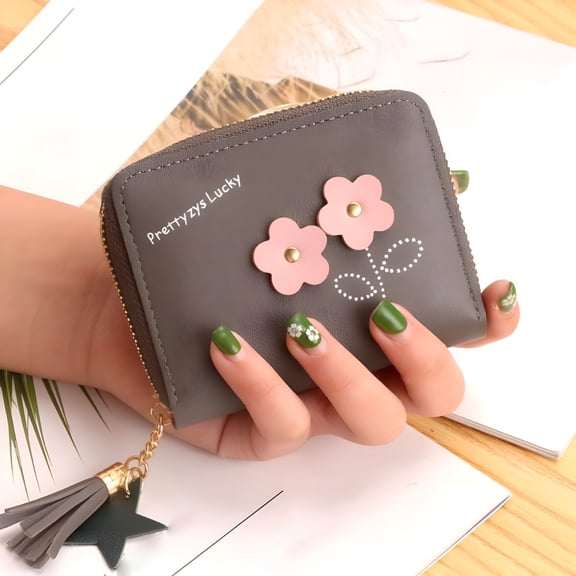 GASTROPOD 2026 New Leather Change Purse for Women, Fringe Zipper Cute Small Wallet, Coin Purse for Women, Credit Card Holder, Mini Purse, Small Wallets Woman