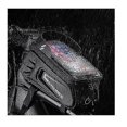 thumbnail image 3 of teléfono Apertura de cable para auriculares Ajuste universal Bolsa para bicicleta con marco frontal con soporte para teléfono para bicicleta, bolsa para bicicleta compatible con Wi, 3 of 5