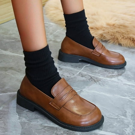 

Tangnade Winter Clearance Fashion Casual Shoes Breathable Slip-on Flats Outdoor Leisure Shoes for Women