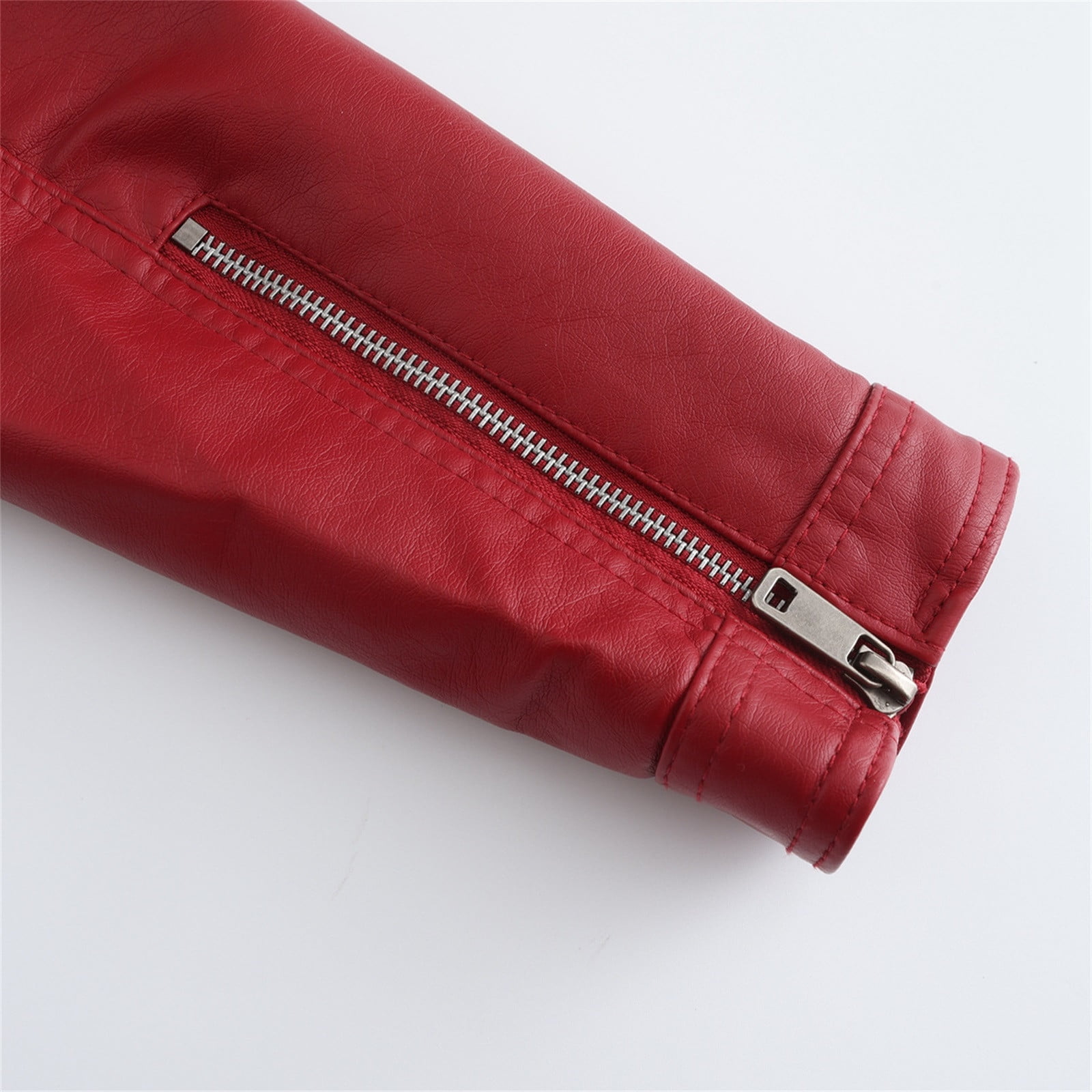 Leather Jacket Women 2024 Fall Women's Faux Leather Blazer Jacket Vegan Leather Coat for Women Relaxed-fit Bomber Jacket Women Outerwear Jackets & Coats