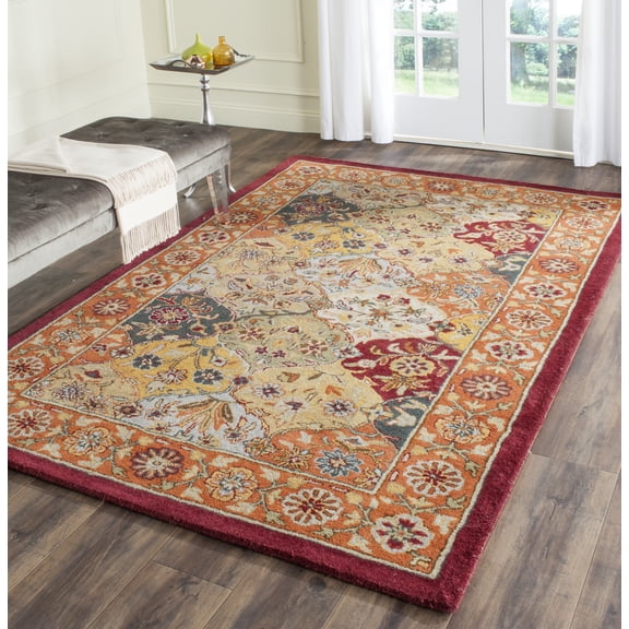 Safavieh Heritage Woodville Oriental Wool Area Rug, Multi/Red, 2'3" x 4'