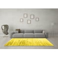 thumbnail image 3 of Ahgly Company Indoor Square Abstract Yellow Contemporary Area Rugs, 4' Square, 3 of 4