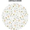 thumbnail image 3 of Spring Leaf Floral Tablecloth 60 Inch Round Rustic Watercolor Leaves Tablecloths Waterproof Fabric Farmhouse Table Cloth Decorative for Picnic Party Holiday Home, 3 of 6