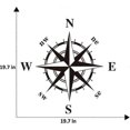 thumbnail image 5 of Compass Removable Wall Stickers Decals Decors for Car Boat Living Room Bedroom Decor, 5 of 5