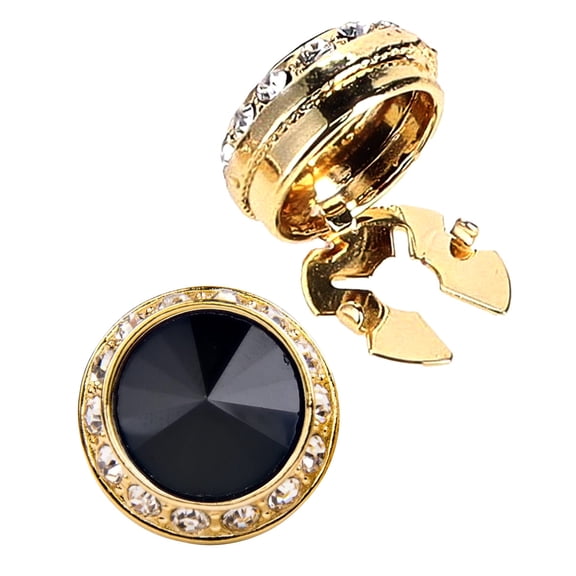 Vittorio Vico  Men's Crystal Colorstone Button Cover