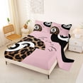 thumbnail image 2 of Erosebridal Billiards Game Sport Queen Sheet Sets,Jungle Leopard Pattern Bed Set For Cheetah Girl 4-Piece, 2 of 6