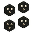 thumbnail image 3 of 4 Ruedas de Pasta, Polea Giratoria Adhesiva, Accesorio de Base Móvil, Rotación Multifuncional de 360 degree, Ruedas Giratorias Silenciosas, Rodillos para Co Negro Sunnimix Rodillos giratorios, 3 of 8
