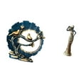 thumbnail image 5 of Sculpture Knick Knack Figurine Resin Compact Size Elegant Decor for Home Bedroom Bookshelf Lovers Gift, 5 of 8