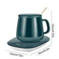 thumbnail image 3 of Coffee Mug Warmer with Cup, USB Digital Display Smart Cup Warmer for Heating Coffee, Beverage, Milk, Tea and Hot Chocolate (Green), 3 of 6