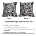 thumbnail image 4 of Leopard Throw Pillow Covers 18X18 Inches Set of 2 Black Cheetah Decorative Pillow Cases Animal Wildlife Pillow Cover Home Decor for Sofa Couch Housewarming Gift Room Bed Couch Porch Outdoor, 4 of 6