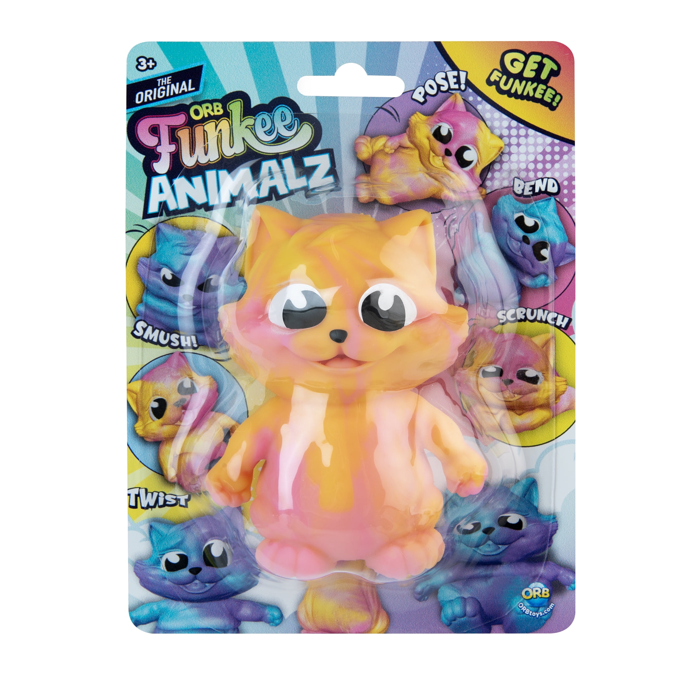 ORB™ Funkee Animalz Mega Fluffy Cat, Novelty Toy, Children Ages 3+