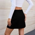 thumbnail image 4 of purcolt Women's Corduroy Skirts Trendy Casual High Waisted Mini Skirt Casual Work Office Skirts with Shorts Underneath, 4 of 8