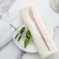 thumbnail image 3 of Balsa Circle 24 Metallic Rose Gold 8" Plastic Knives Disposable Cutlery Wedding Tableware Birthday Catering, 3 of 8