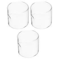 AURARMLET Small Pitcher Glass 3Pcs 2.36X2.36X2.16in