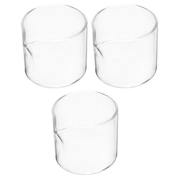 AURARMLET Small Pitcher Glass 3Pcs 2.36X2.36X2.16in