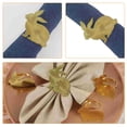thumbnail image 4 of ETHZZLE 6Pcs Golden Zinc Alloy Napkin Rings Easter Bunny Shaped Decorative Napkin Holders, 4 of 8