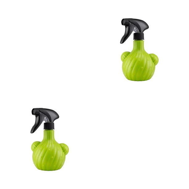 Wosthever Botella Forma de cactus Bote verde Hervidor duradero Suministros de limpieza Pulverizador 【500ML】 2Conjunto