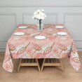 thumbnail image 6 of Floral Square Tablecloth 42x42in(107x107cm) – Waterproof Polyester Printed Table Cover, Wrinkle Resistant & Washable for Kitchen Dining Picnic Party Decor, Thanksgiving,Christmas, Spring,Flower, 6 of 6