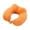 Orange, variant on Lshylf Travel Neck Pillow Memory Foam Comfortable Washable Cover For Airplane Car(Purple,One Size)