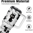 thumbnail image 5 of Exceptionally Adorable Cat Design Travel Tumbler with Handle- Stainless Steel Vacuum Insulated for Hot and Cold Beverages, 5 of 6