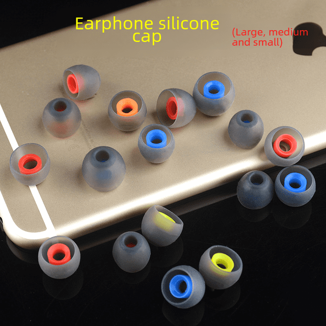 Funda para auriculares con forma de bala, funda de silicona para auriculares internos, funda para tapones, accesorios para orejeras de dos tonos, tapones de silicona para los oídos