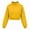 Yellow, variant on Womens Mock Neck Sweatshirts Long Sleeve Loose Fit Cropped Shirts Casual Soft Trendy Shirts Basic Tees Cute Y2K Fashion Pullover Top Tunics 2026 Fall Outfits Fall Winter Outfits Clothes Khaki M