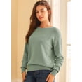 thumbnail image 6 of Eytino Women’s Sweaters Bow Crew Neck Long Sleeve Knitted Fall Winter Pullover Sweaters, 6 of 10
