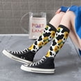thumbnail image 4 of Bixox Cute Cow Print Sunflower A Patterned Men's and Women's Knee Socks High Socks Outdoor Sports Socks, 4 of 5
