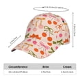 thumbnail image 2 of Fotbe Cherries And Bows Gorro Clásico de Béisbol, Gorra Ajustable con Broche Snapback, Gorro de Exterior de Algodón Suave, 2 of 6