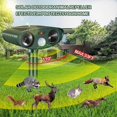 thumbnail image 2 of 1-3 piezas repelente ultrasónico de animales para gatos y perros, repelente de animales recargable con energía solar para jardín, resistente al agua, para patio de granja, 1 pieza, 2 of 5