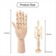 thumbnail image 2 of Artistas Figura de Dibujo de Madera Maniquí Personas Humanas Muñecas Figura Maniquí Suministros Stop Motion Figura Kit Herramientas de Dibujo, 2 of 6
