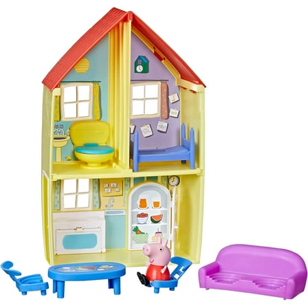 Peppa Pig Peppa's Family House Playset, Includes Peppa Pig Figure and 6 Accessories, Doll Playset