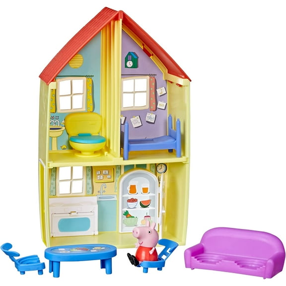 Peppa Pig Peppa's Family House Playset, Includes Peppa Pig Figure and 6 Accessories, Doll Playset